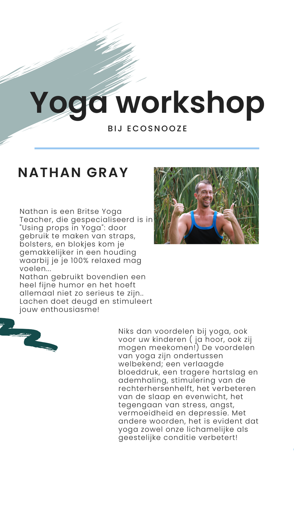 Yoga workshops met Nathan Gray