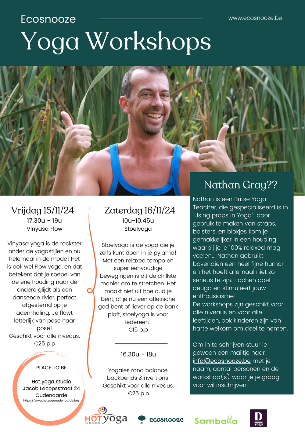 Yogaworkshops met Nathan