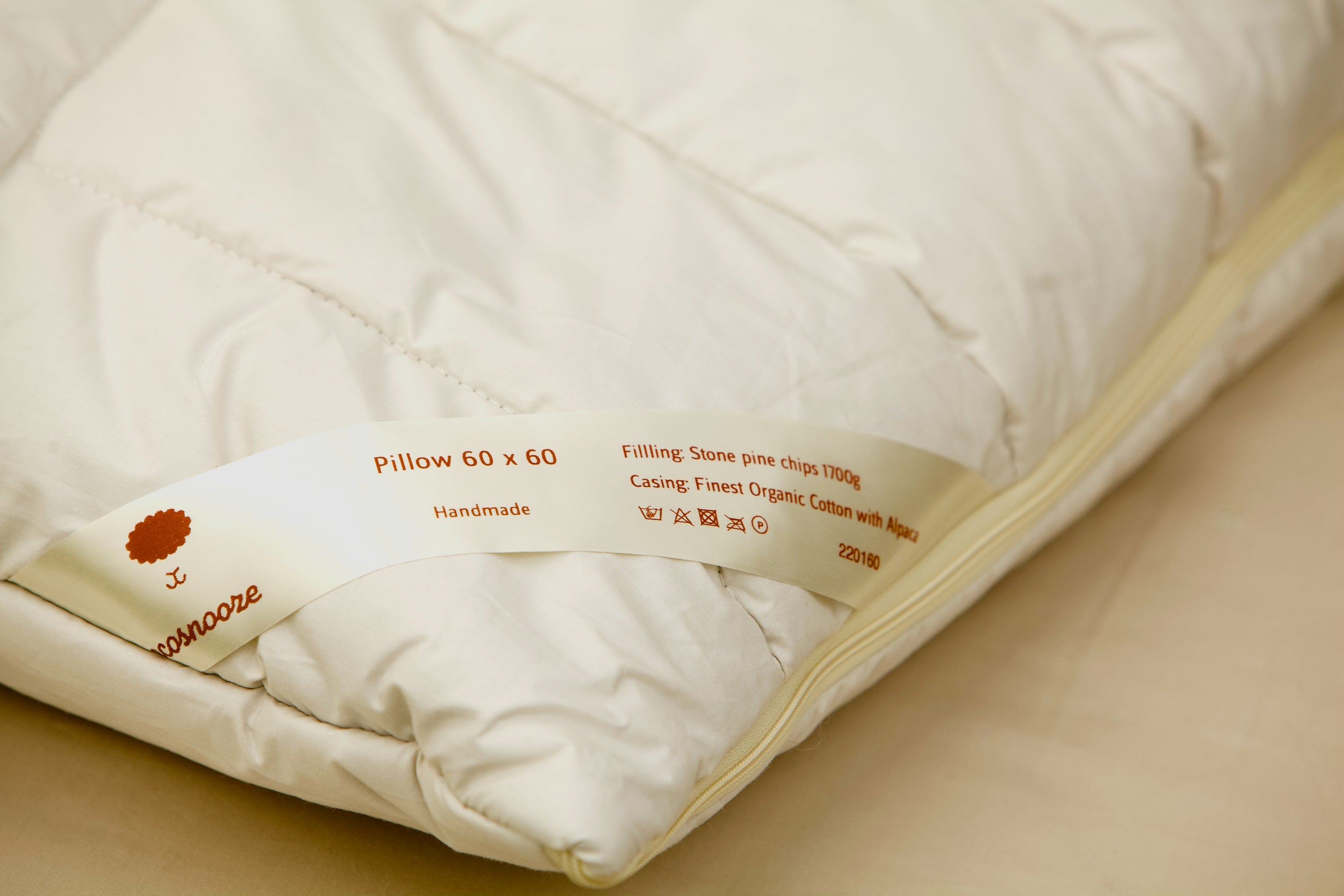 Ecosnooze hoofdkussen met dennenhoutschilfers